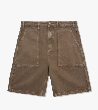 BUTTER PATCH POCKET DENIM SHORTS SANDALWOOD ŠORTI