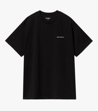 S/S SCRIPT EMBROIDERY T-SHIRT