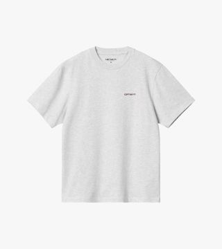 W´ S/S SCRIPT EMBROIDERY T-S