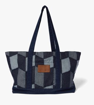 PATCHWORK DENIM TOTE