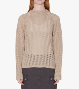 TALIA OPEN KNIT RAGLAN