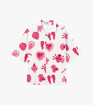 FORGET ME NOT VISCOSE SHIRT - WHITE